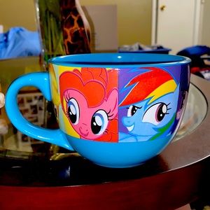 2013 My Little Pony 24oz Blue Ceramic Large Cereal/Soup Mug